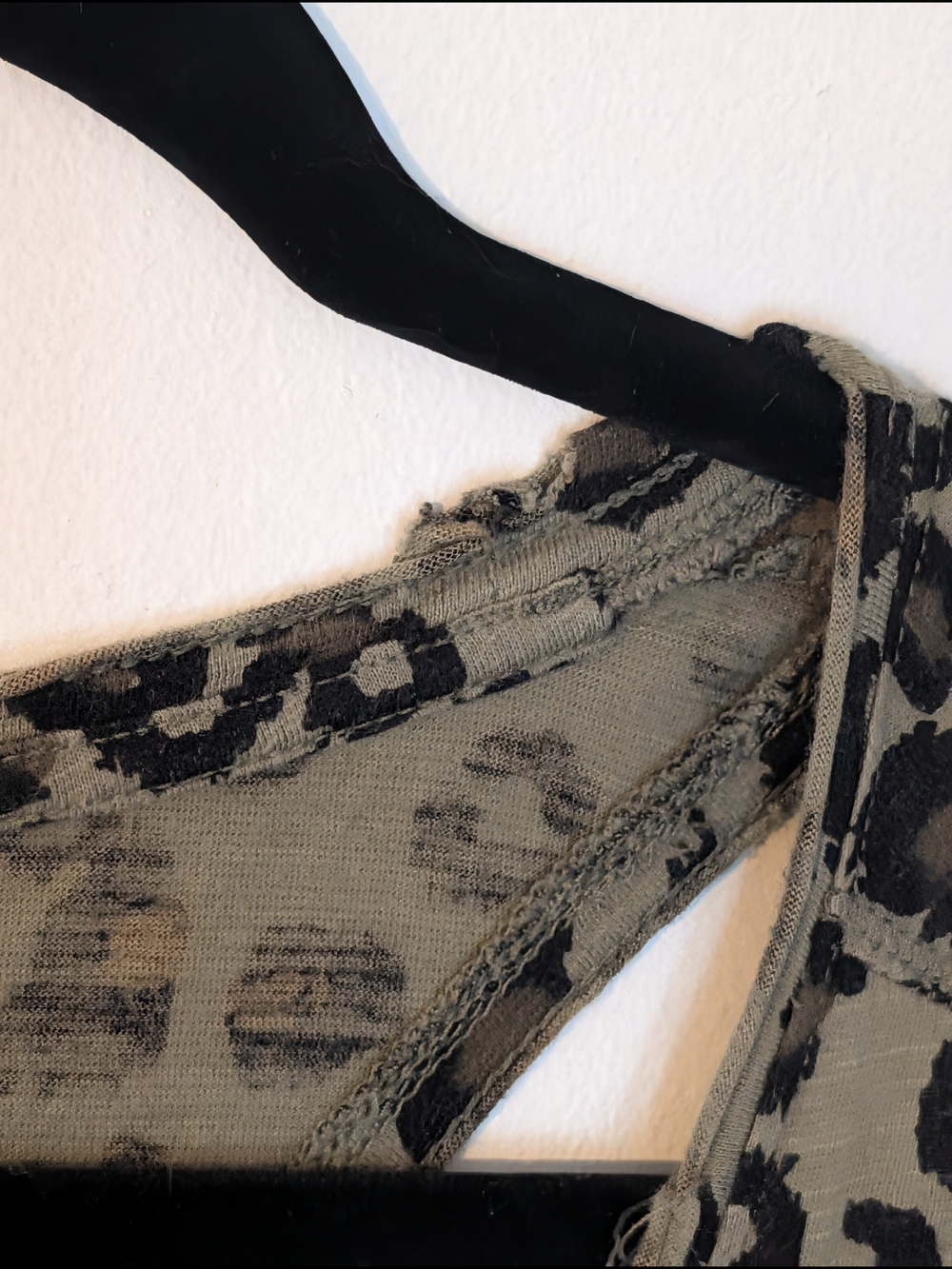 Rock & Republic Olive Green Leopard Print Racerback Tank - Picture 3 of 4